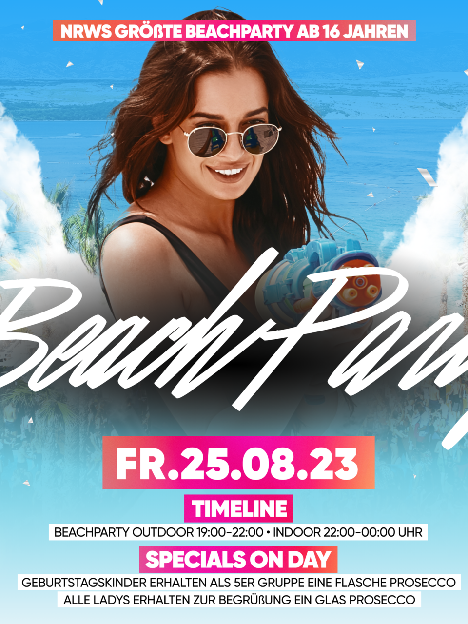 NRW's grösste Beach-Party ab 16 Jahren